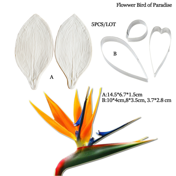 Large Gumpaste Strelitzia Bird - огляд і ціна Bird Paradise Strelitzia