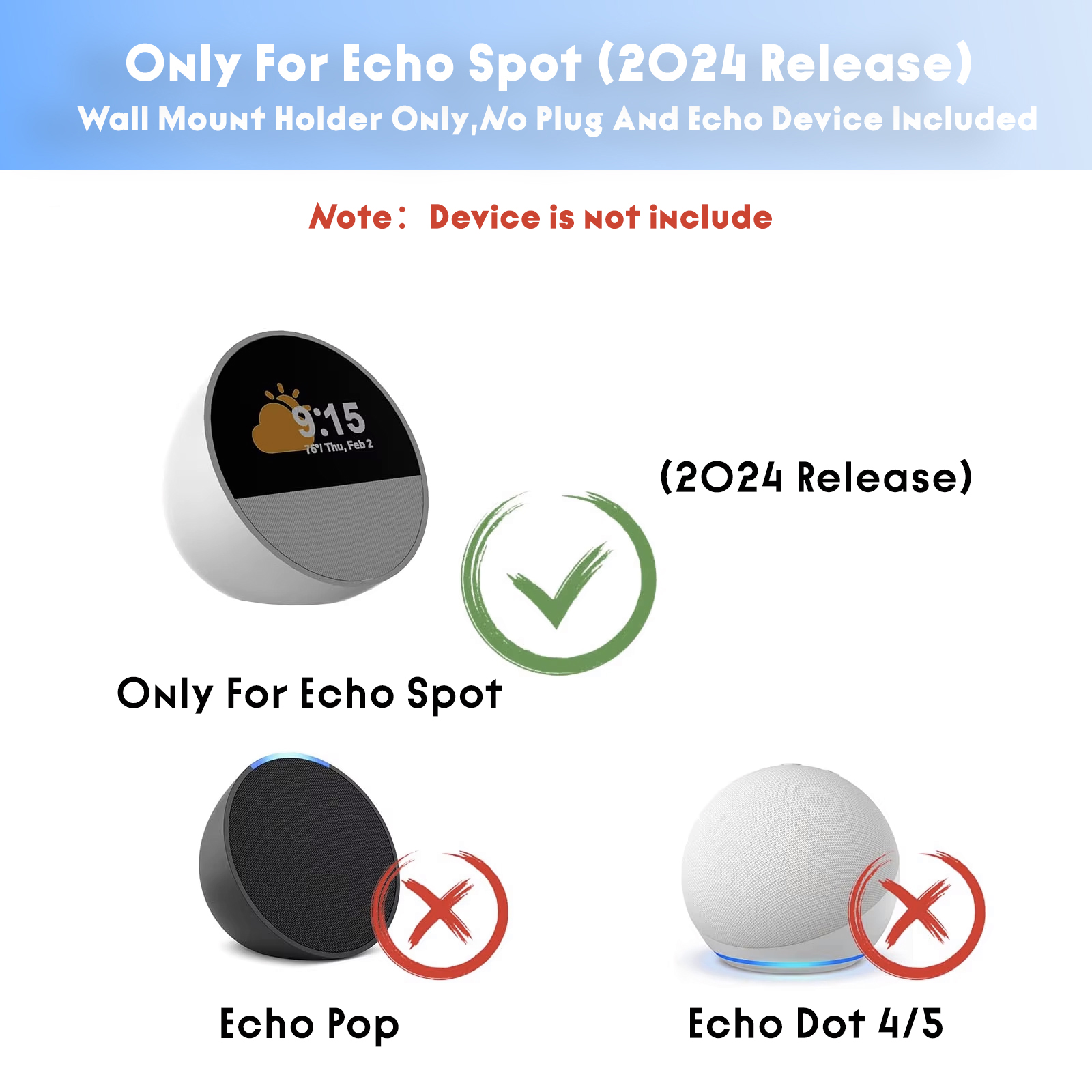 Wall Mount for Echo Dot Gen 5  - огляд і ціна Amazon Speaker Echo Pop